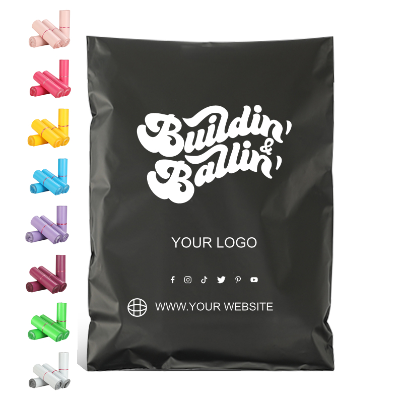 Custom Logo Poly Mailer Manufacture Matte Polymailer Print Logo Clothing Mail Bag Courier Shipping Packaging Mailing Bags