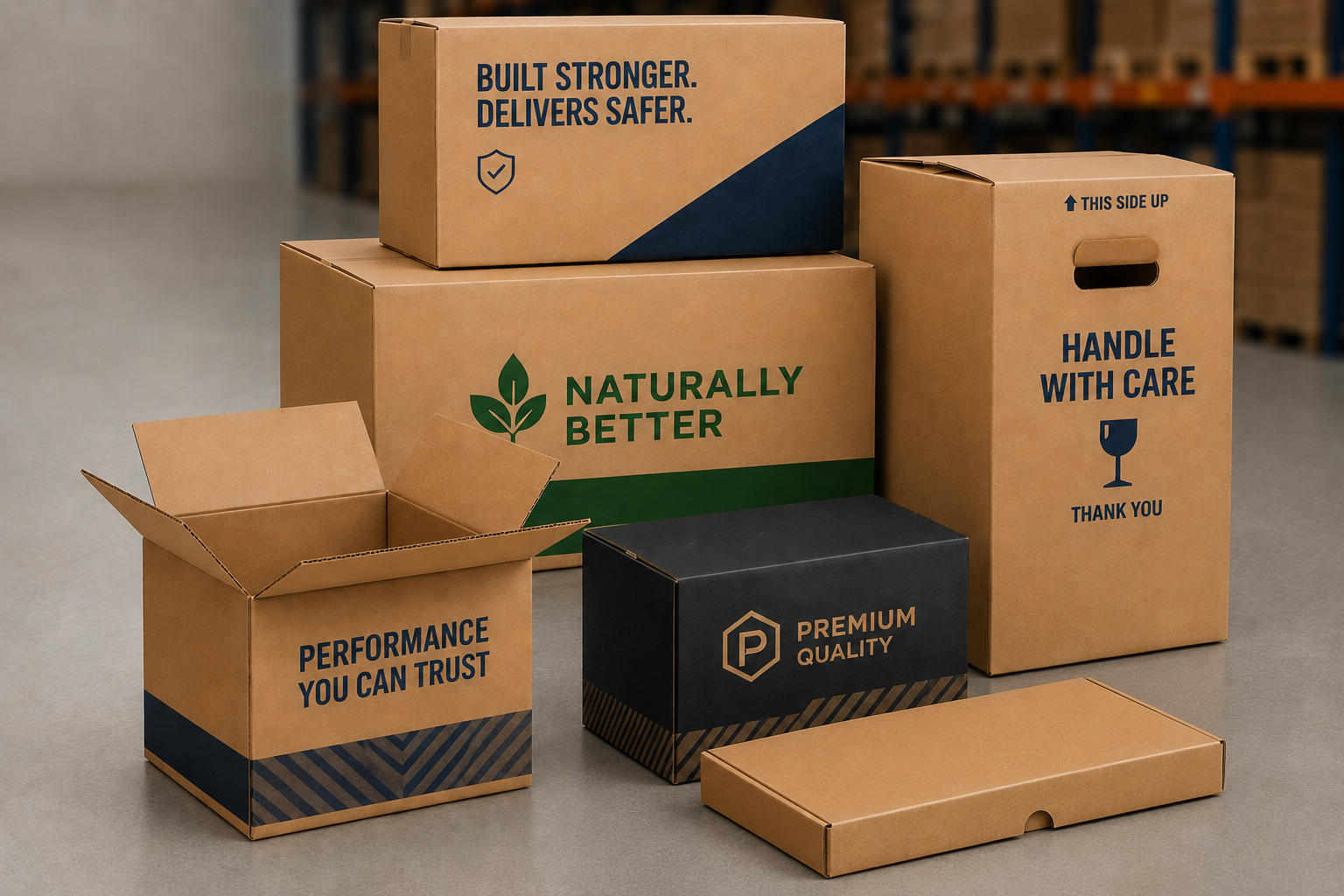 Manufacturer Custom Logo Carton Corrugated Mailing Packing Mailer Paper Folding Delivery Cardboard Large Shipping Packaging Box