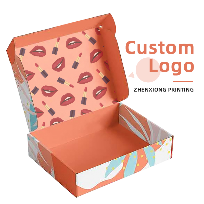 Custom Logo Mailer Shipping Boxes Packaging Colorful Mailer Box Skincare Mailer Cosmetic Packaging Box with Logo