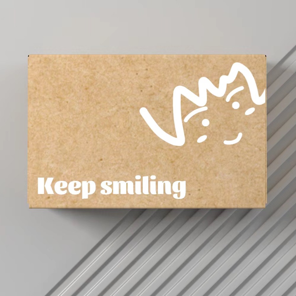 Corrugated Paper Box Packaging Cardboard Craft Corrugated Brown Zipper Box with Zipper Tear Strip