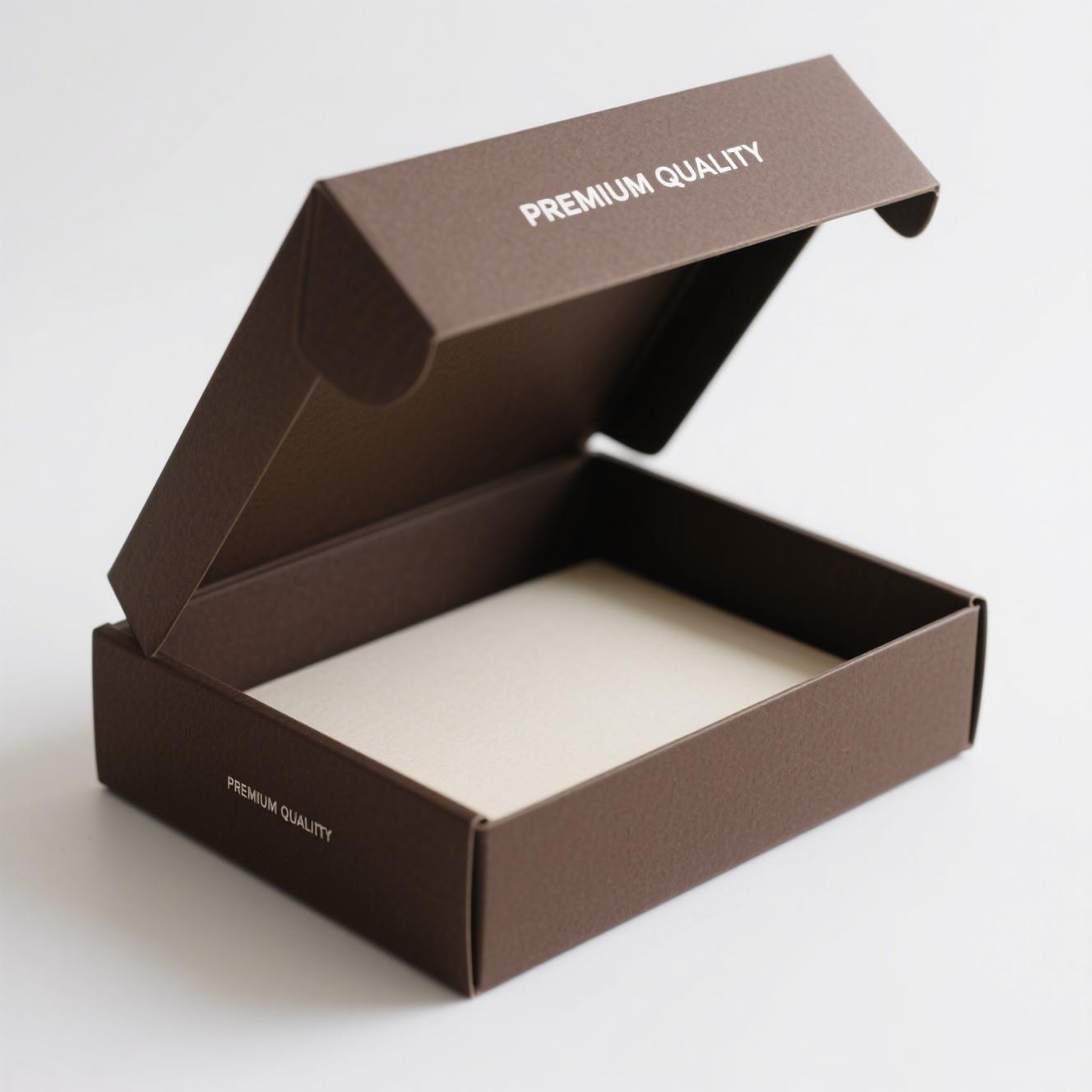 Luxury Customized Premium Gold Foil Brown Cardboard Corrugated Gift Packaging Box For Shipping And Gift Packaging