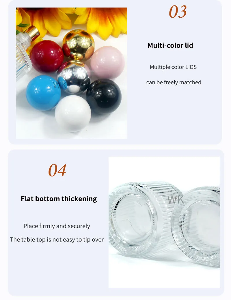 Empty Luxury Perfume Bottle Glass Bottle Packaging for Perfume with Spray