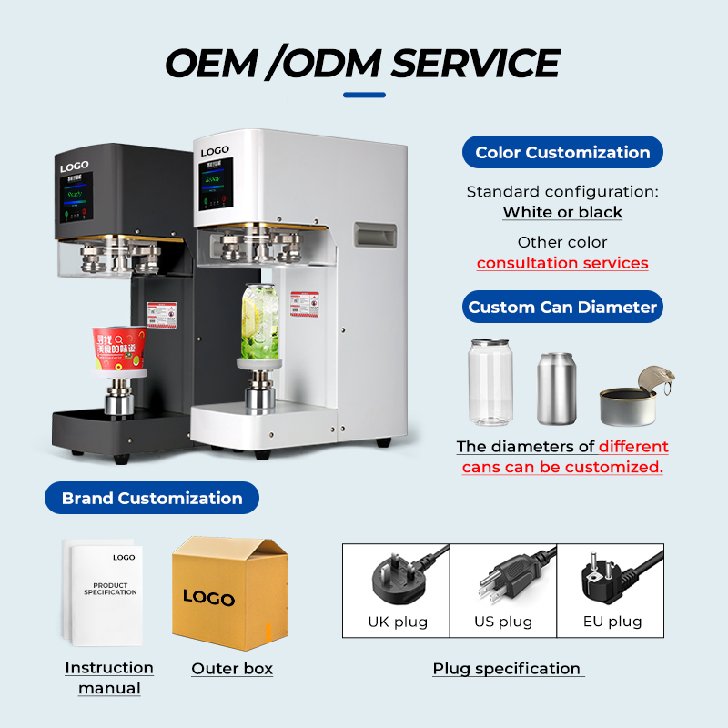 MOSEENER Commercial Soda Pop Can Sealing Machine Automatic PET Tin Can Seamer Beverage Sealer Soda Can Sealer For Milk Tea Shop