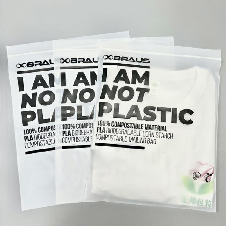 Compostable Garment Bag Corn Starch PLA clear Plastic Poly Bag Biodegradable Packaging Eco-friendly Compostible Garment Bag