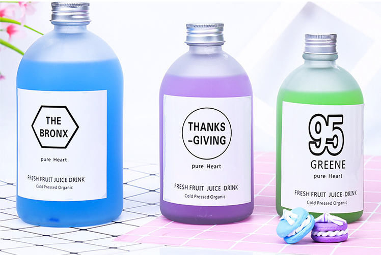 Drinking Glass Bottles 150ml / 270ml / 350ml / 500ml Coffee Air Tight Small Glass Bottle 200ml Custom Jam Glass Bottle With Lids