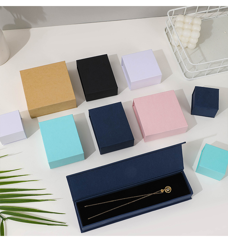 IN PACK Luxury Magnetic Jewelry Box Custom Logo Rigid Jewelry Gift Box Mini Jewelry Storage Organizer Box For Jewelry Packaging