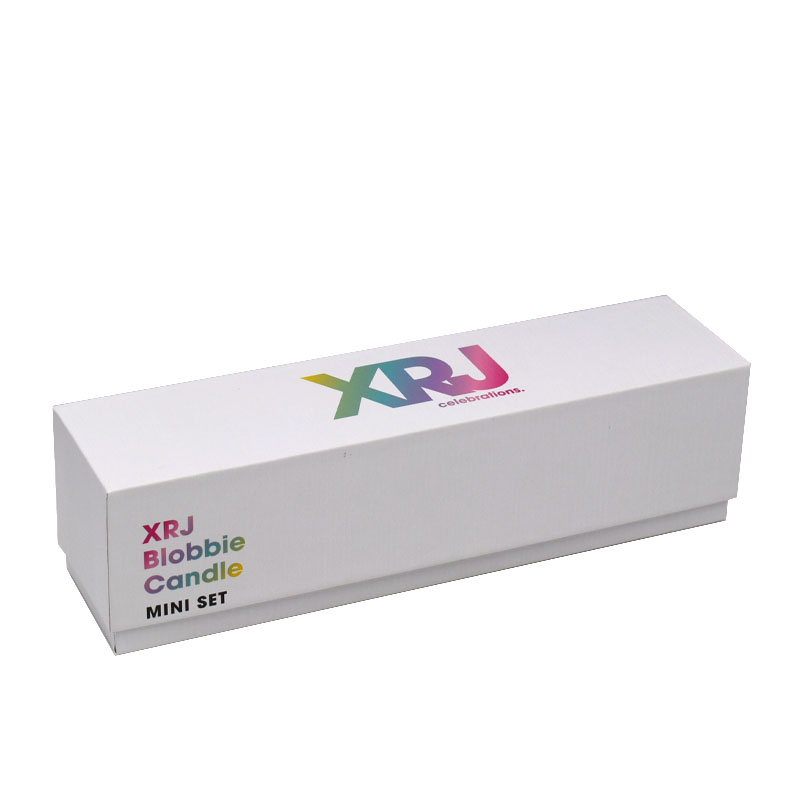 Luxury Gold Stamping Lid and Base Cardboard Candle Packaging with Divider Insert