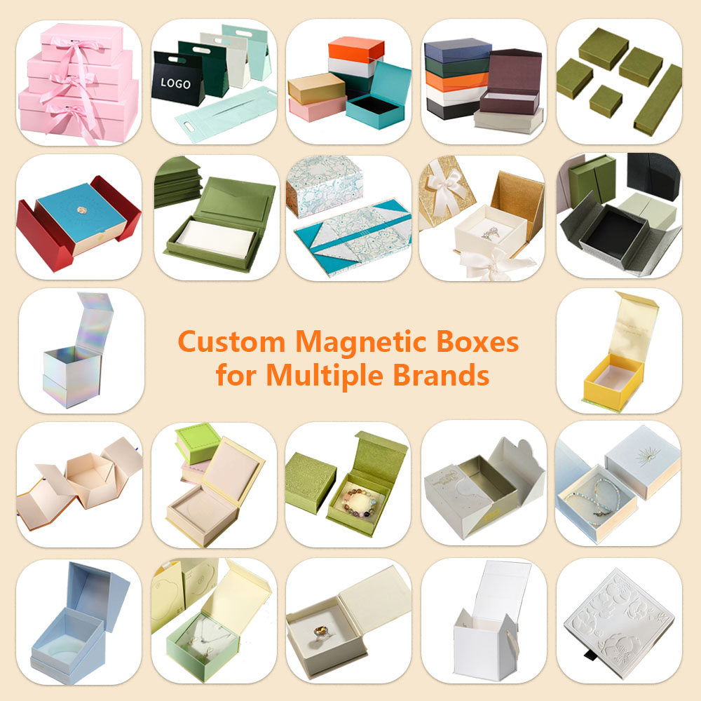 Recyclable Packaging Solid Rigid Cardboard Magnetic Book Shape Box Custom Logo Magnet Packaging Paper Gift Boxes for Set