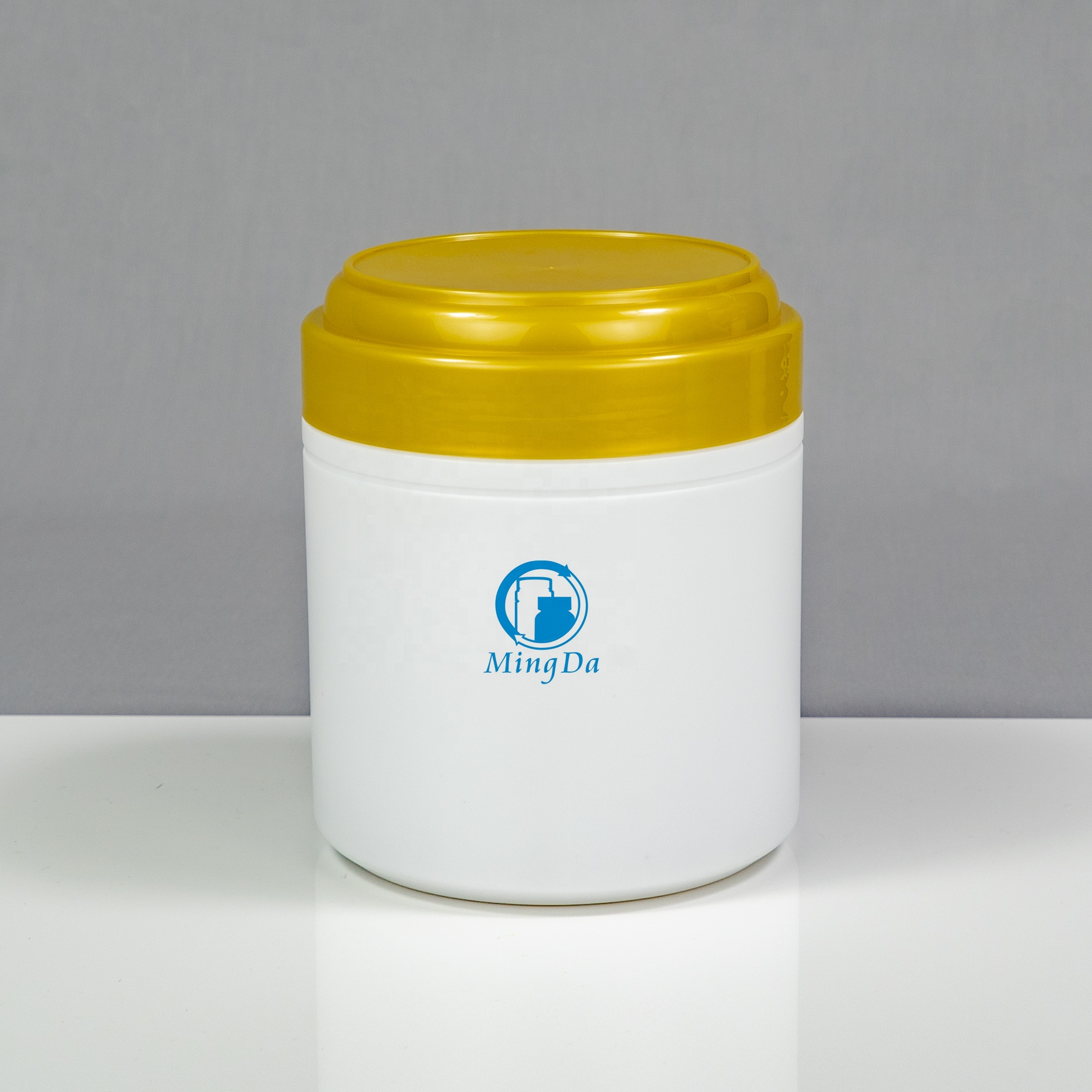 Food Grade HDPE White Pill Bottles Pharmaceutical Capsule Tablets Packaging Plastic Medical Powder Jar