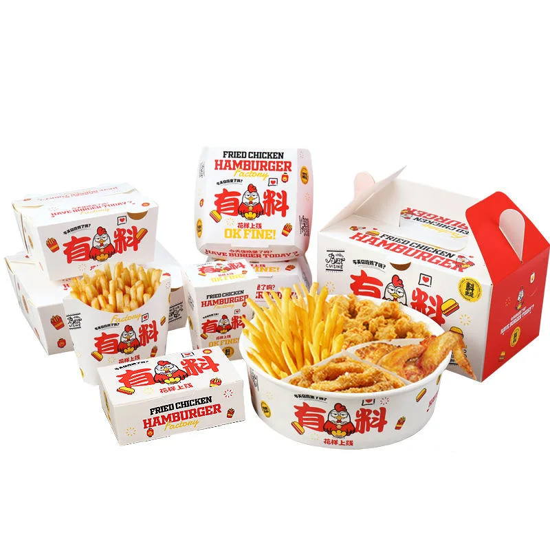 Eco-Friendly Fast Food Packaging: Custom To-Go Boxes for Fried Chicken, Burgers, &amp; French Fries