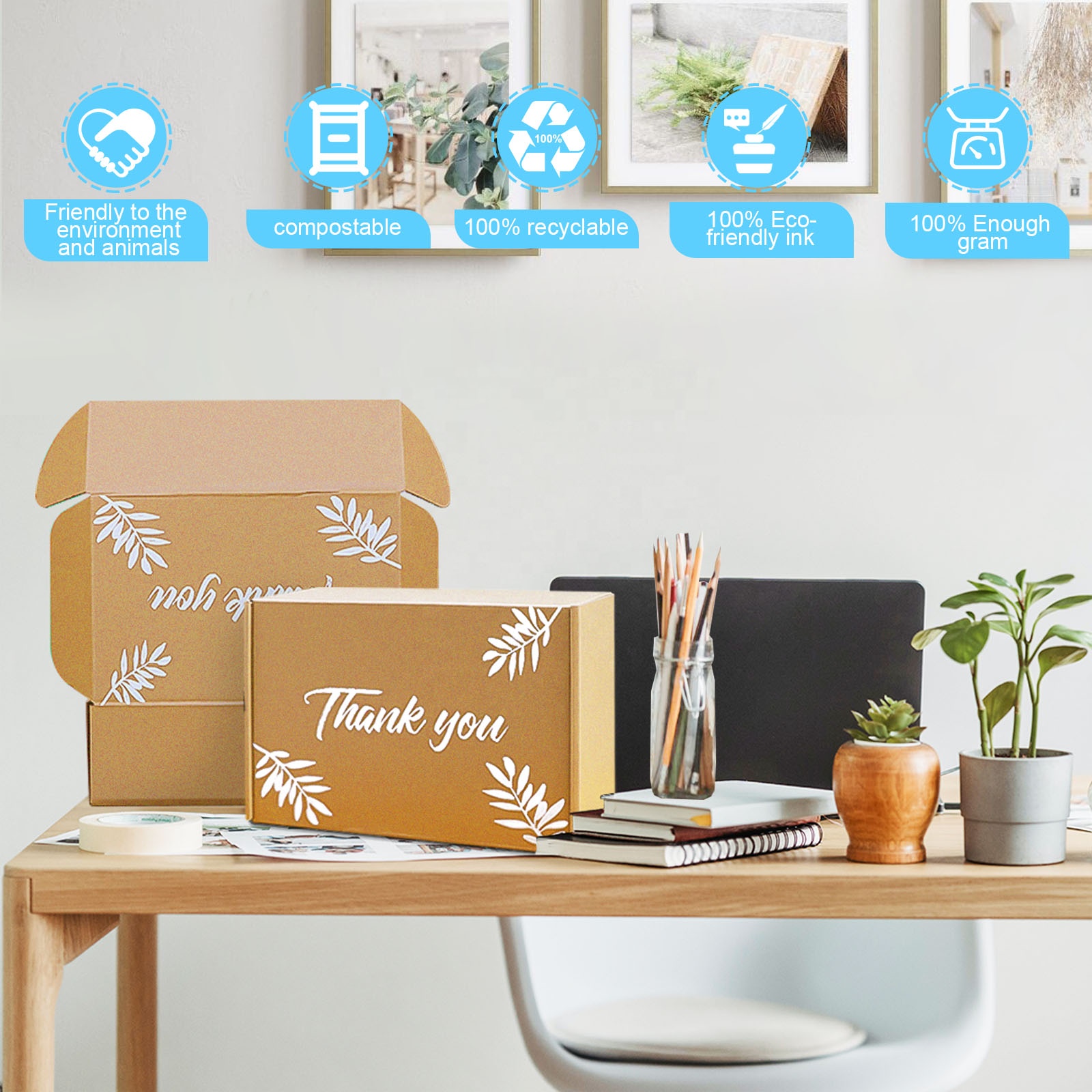 In Stock Delivery Fast Custom Cardboard Custom With Logo Eco Friendly Brown Corrugated Cartons Shipping Cardboard Shipping Box