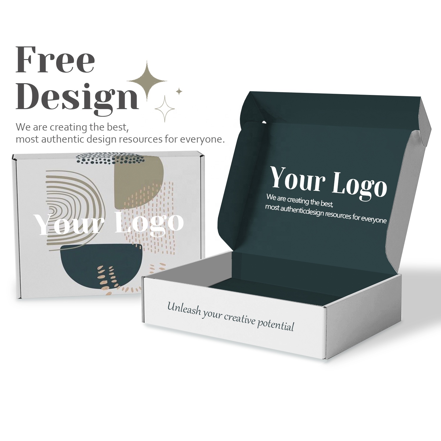 Custom Logo Best Price Good Quality Eco Friendly Cosmetic Clothing Foldable Corrugated Gift Colored Mailer Mailing Shipping Box