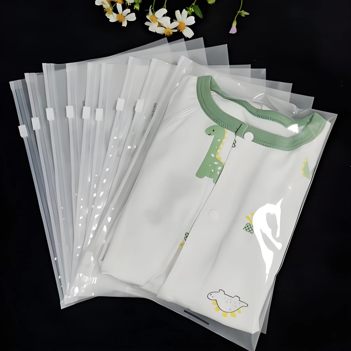Recyclable Frosted Zipper Bag for Apparel and Footwear Packaging