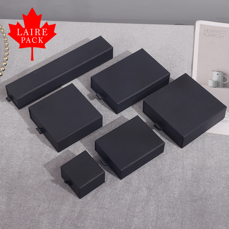 LAIRE Wholesale Printing Cardboard Jewelry Box Custom Drawer Sliding Jewelry Packaging Box