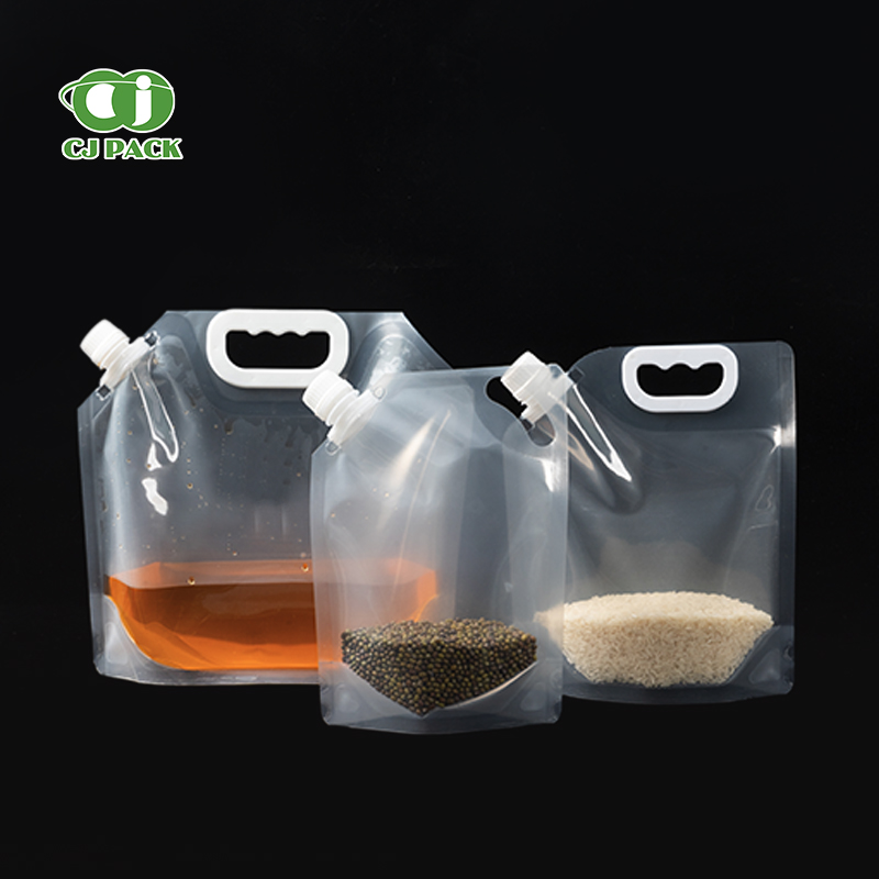 750ml & 1000ml Food Grade PE Stand up Spout Pouches for Liquid Water Juice Beer Packaging