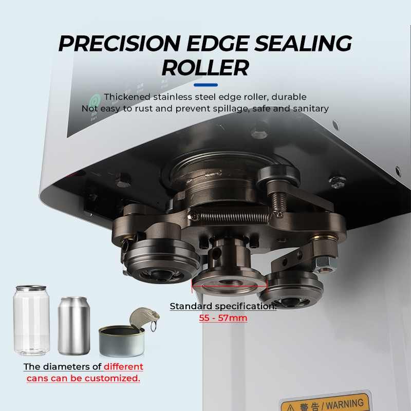 Moseener Automatic Beverage Can Sealing Machine Easy Open Lid Can Sealer Soda Tin Can Sealing Machine PET Bottle Sealing Machine
