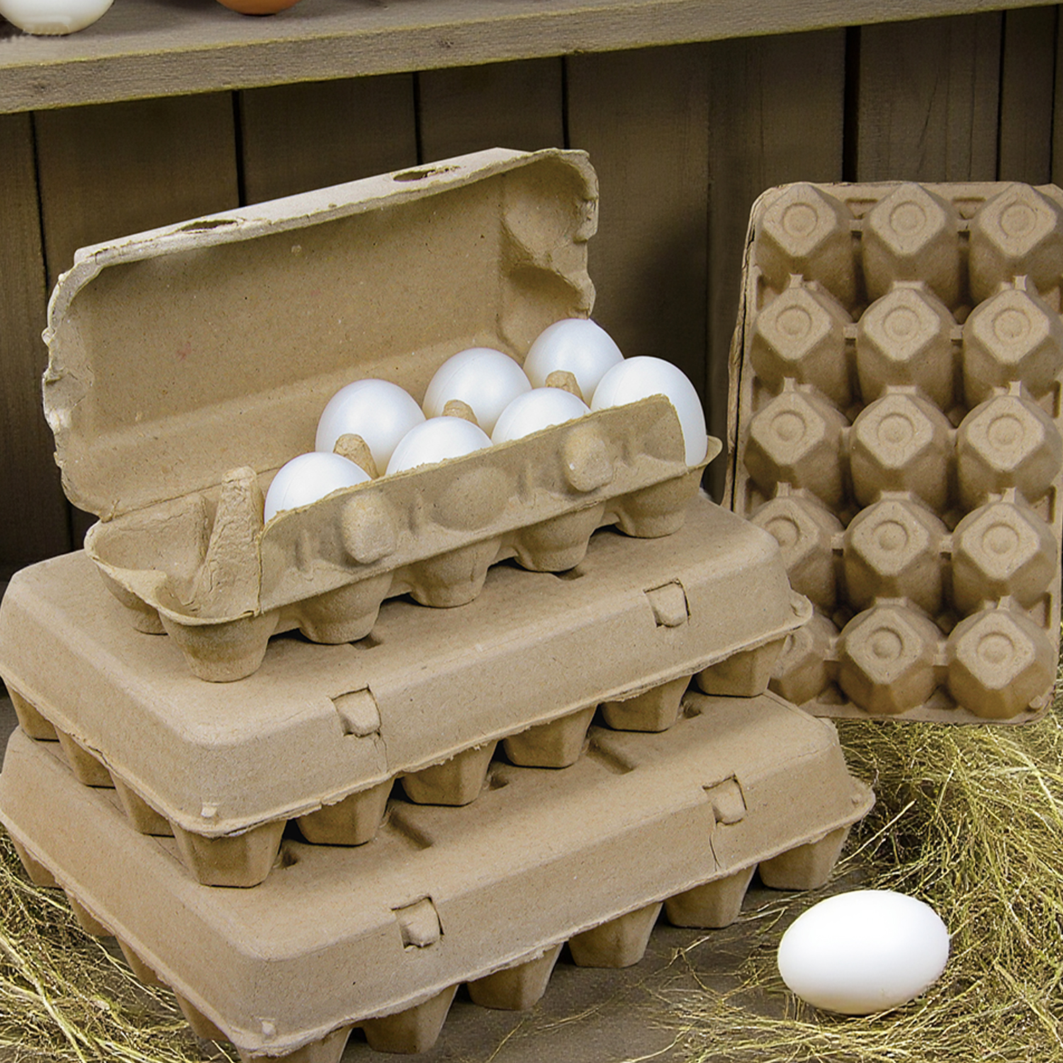 15-Hole Recyclable Biodegradable Pulp Egg Tray Paper Tray Biodegrad Packaging
