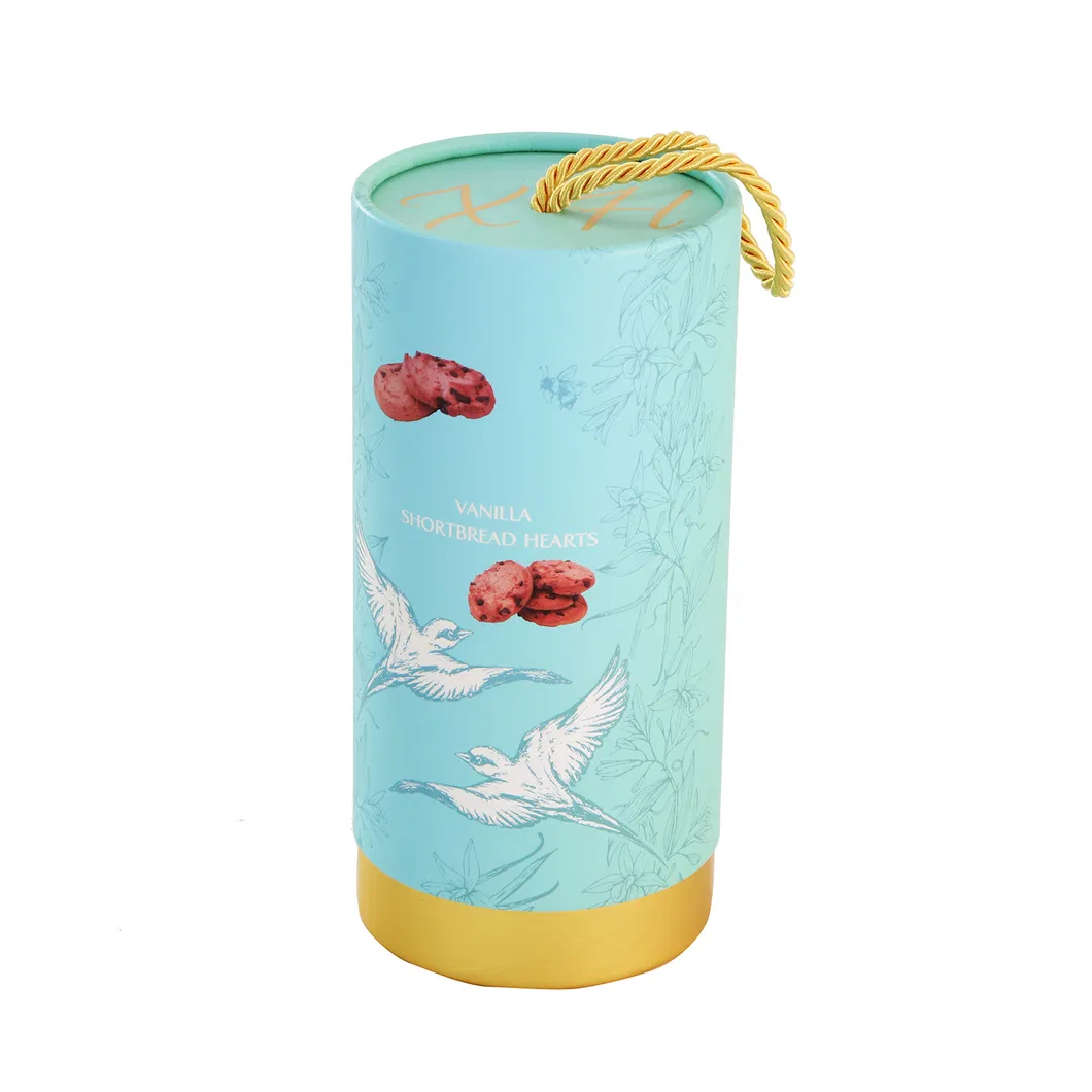 Recycled Custom Round Cylinder Box Paper Tube Packaging for Tea Wine Coffee Bean
