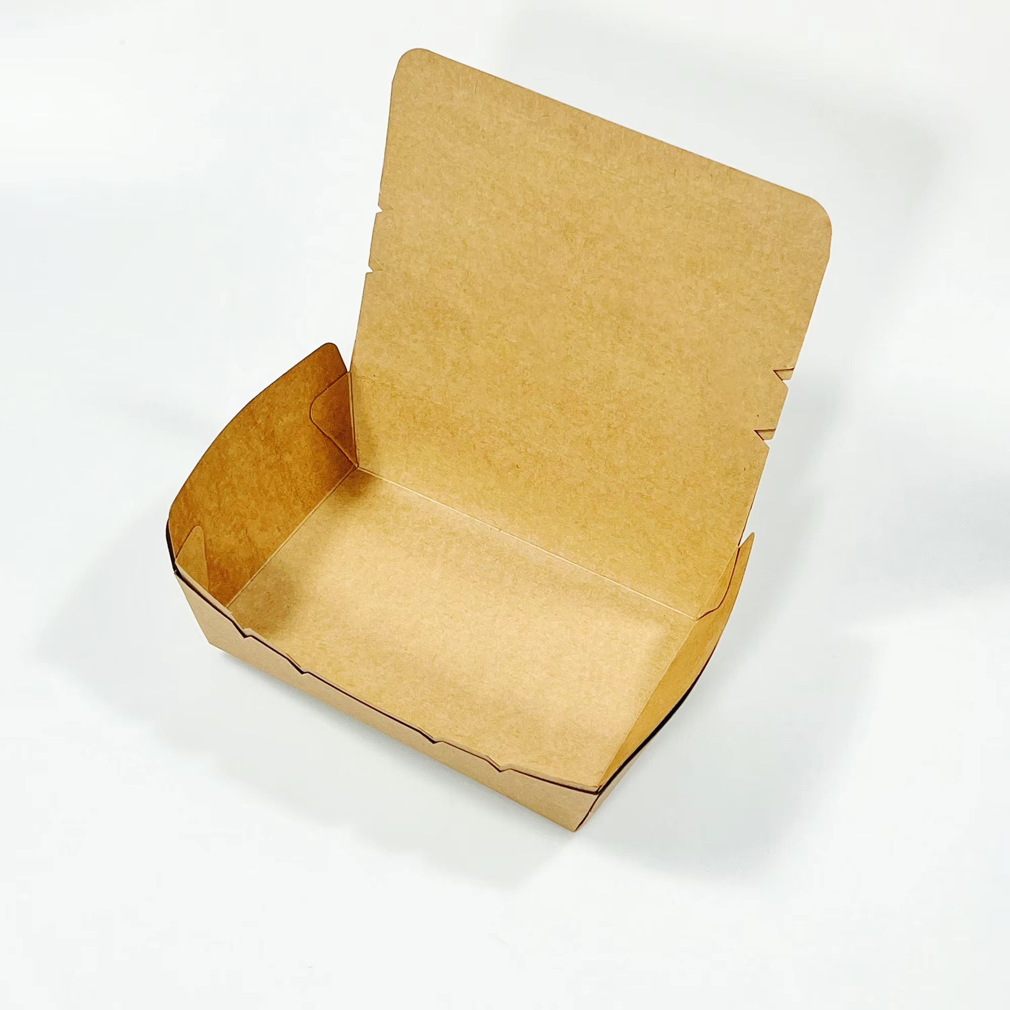 Customized Top Sale Biodegradable Food Packaging Take Out for Restaurant Kraft Paper Box Wholesale From China