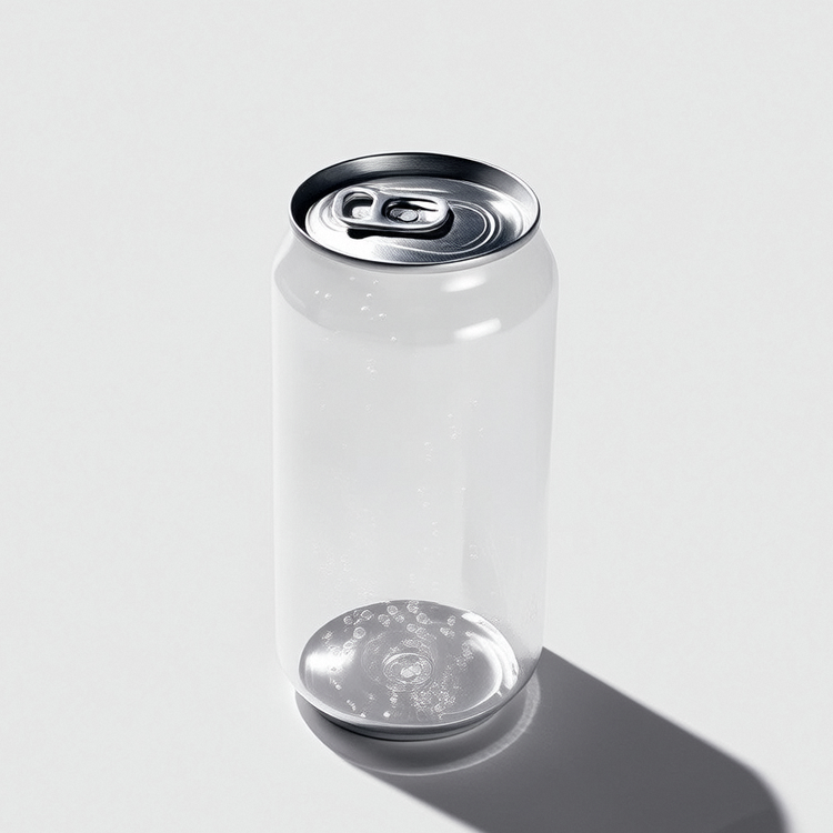 Empty Custom PET 250Ml 350Ml 450Ml 550Ml Transparent Clear Round Plastic Juice Cans To Seal Wholesale