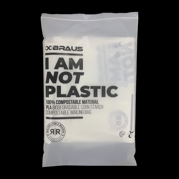 Compostable Garment Bag Corn Starch PLA clear Plastic Poly Bag Biodegradable Packaging Eco-friendly Compostible Garment Bag