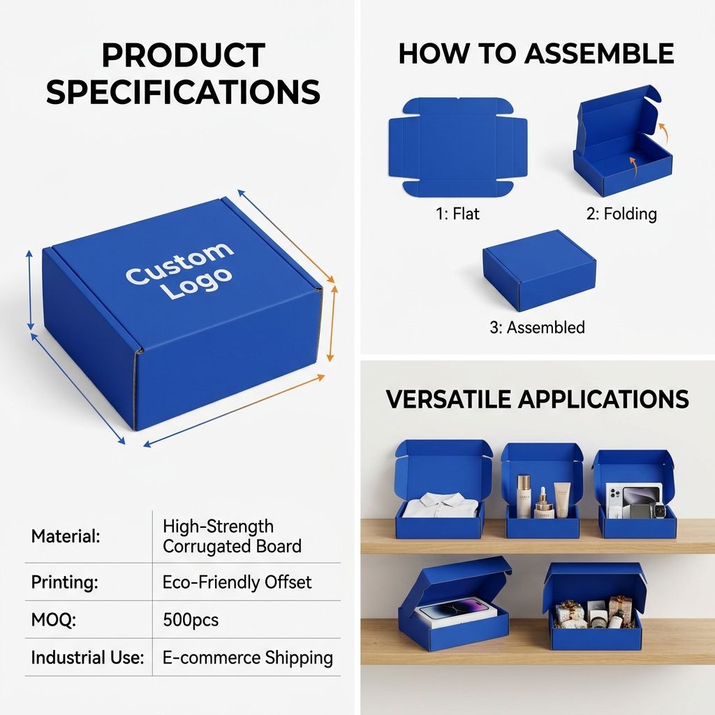 Wholesale Custom Logo Corrugated Mailer Box Heavy Duty Airplane Box Fast Delivery Biodegradable Shipping Packaging Boxes Bulk