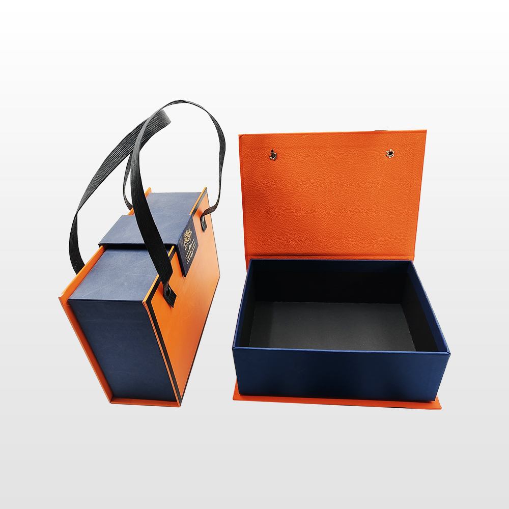 OEM Professional Factory Custom Logo Luxury Rigid Paper Box Package Magnetic Folding Gift Box With Portable Rope