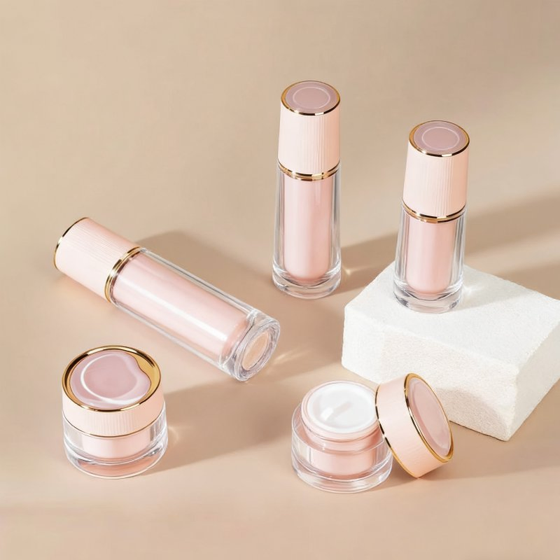 30g 50g Luxury Empty Glass Cosmetic Packaging Cream Container Jar Skincare Set Packaging