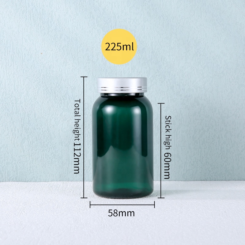 CUSTOMIZED DESIGN Labels 200Ml Pharmacy Pharmaceutical Vitamin Capsule Container Pill PET Bottle Packaging Capsule Tablet