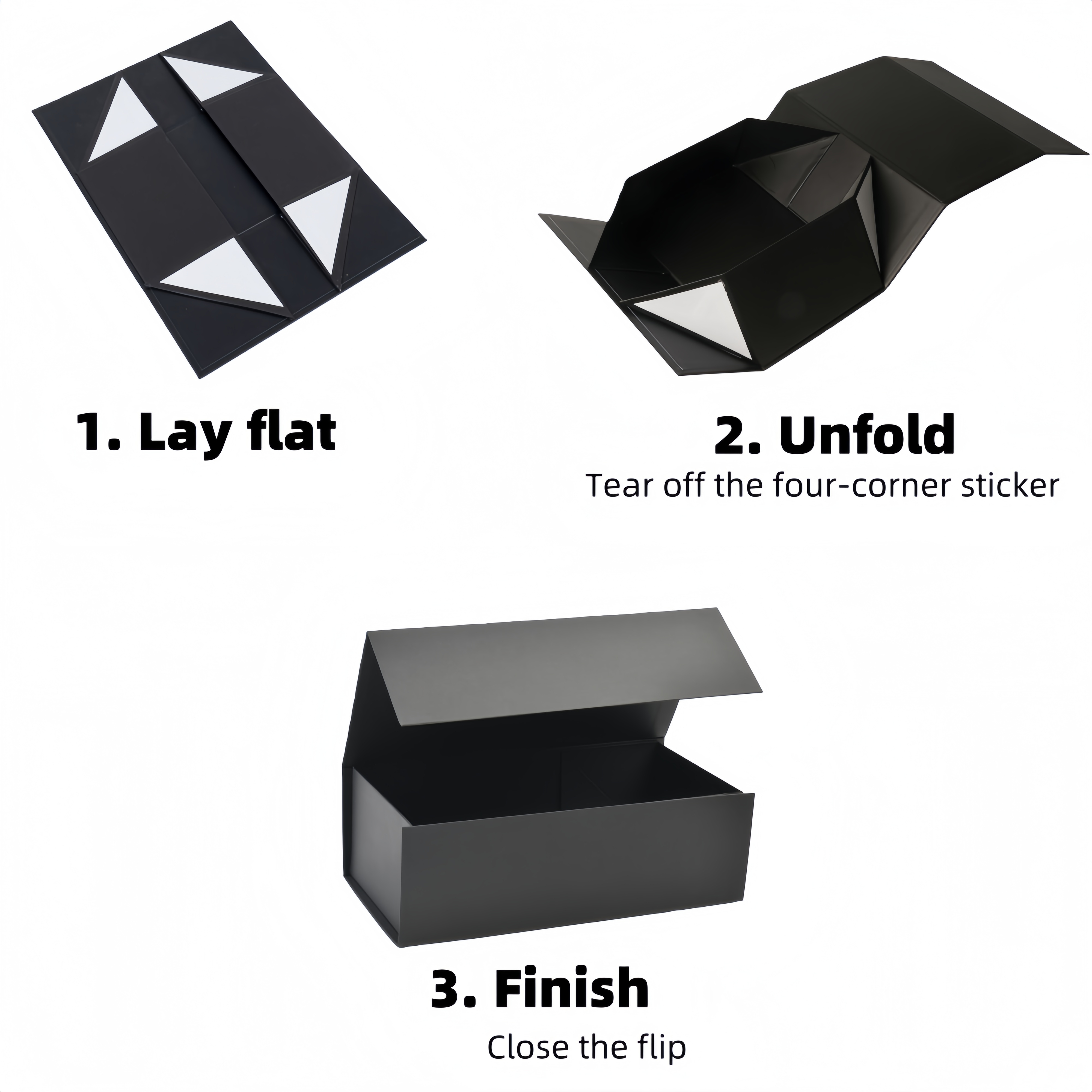 Customized Luxury Printed Pop-up Collapse Magnetic Foldable Rigid Paper Packaging Gift Box