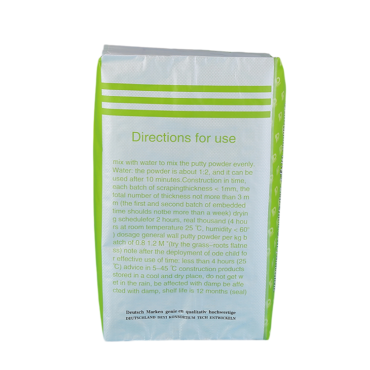 Eco-conscious Sustainable Construction Aggregates Building Materials Storage Packaging Personalized Print Valve Bag