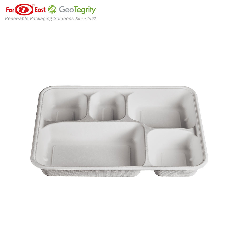 Biodegradable Restaurant Fast Food Packaging Boxes Paper Eco-friendly Disposable Lunch Box With Lid