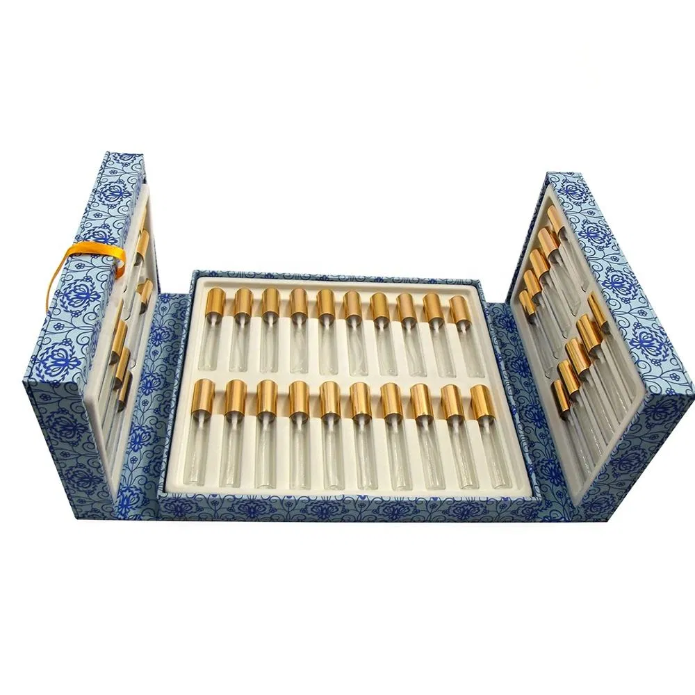 Luxury Custom Logo Rigid Hollow out Cardboard Rigid Luxury Cosmetic Essential Oil Gift Perfume Box Packaging