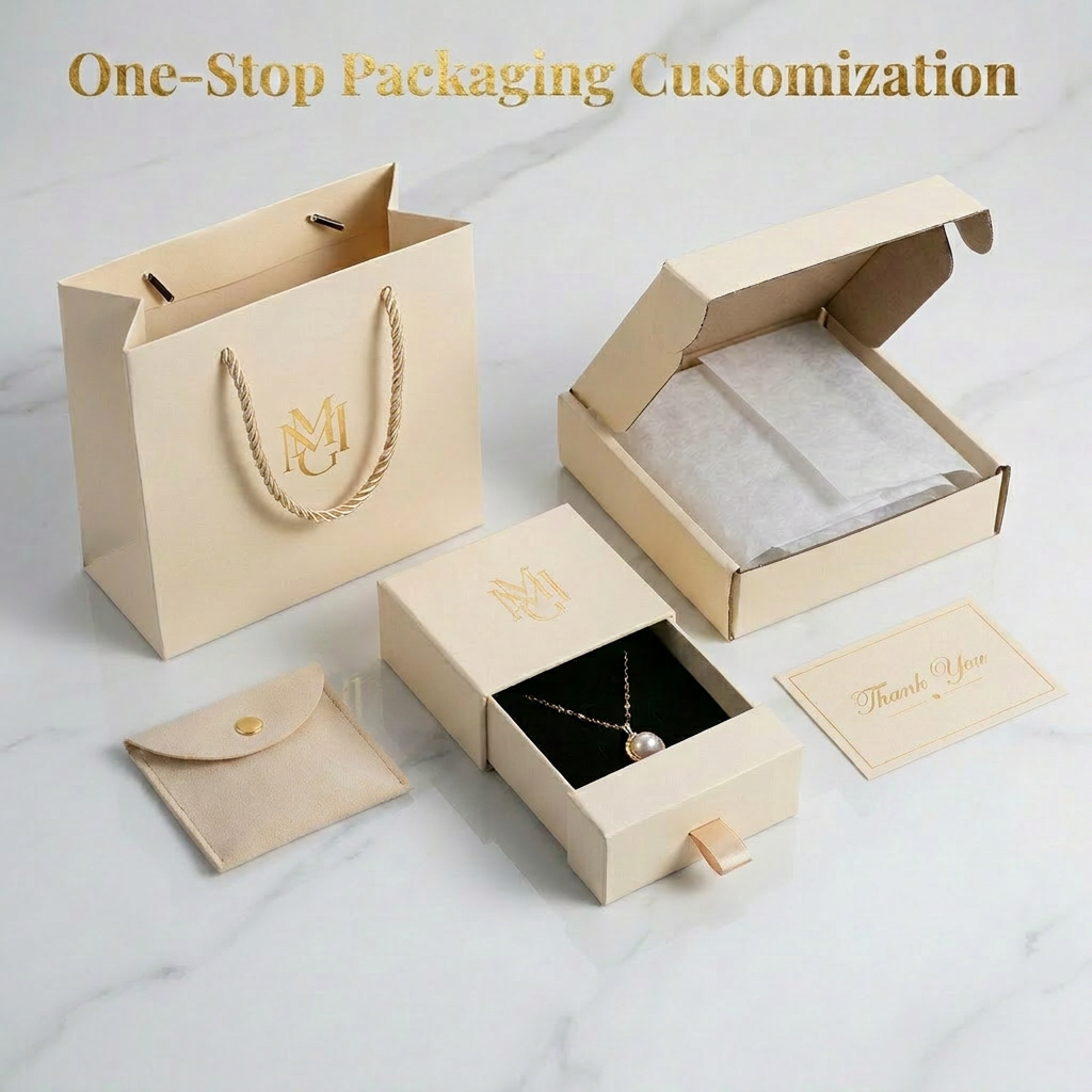 Custom Logo Luxury Jewelry Packaging Box For Bracelets Earrings Necklaces, Eco-friendly Square Paper Gift Box Wholesale