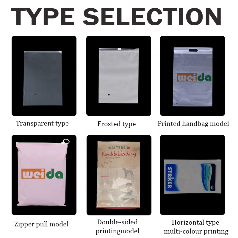 Recycled Matte Frosted Apparel Ziplock Shipping Clothing Packing Bag Plastic Bags Poly Ldpe Zipper Ziplock Bags With Slider