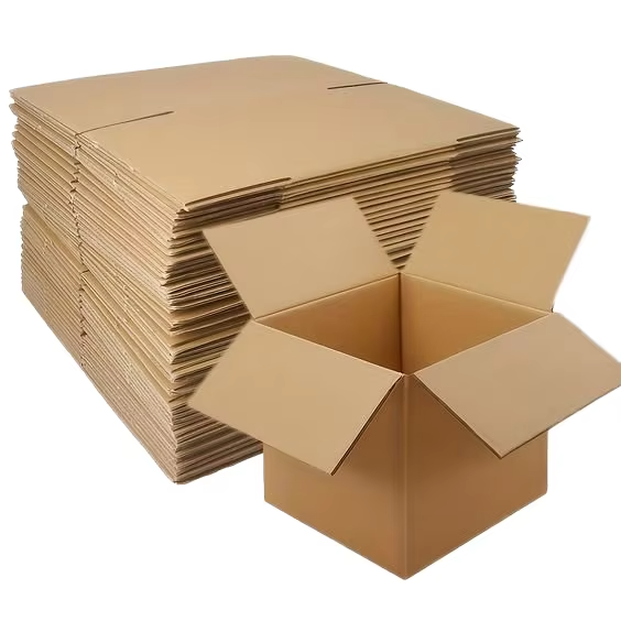 Eco-Friendly Brown Shipping Box - Recyclable Corrugated for Sustainable Packaging