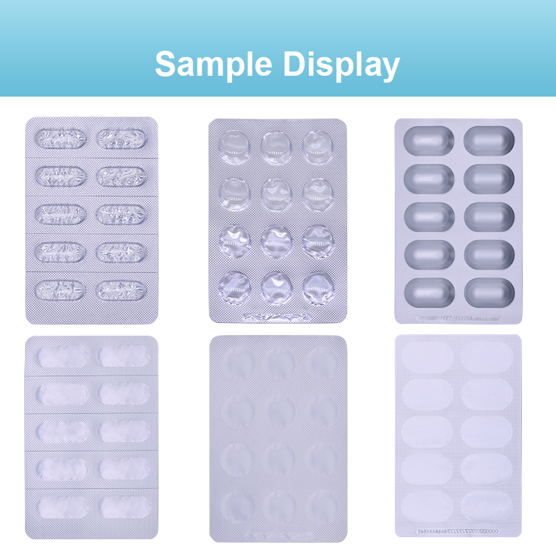 DPP-88 Electric Automatic Aluminum Plastic Tablet Blister Packing Machine For Pill Soft Gel Capsule Chemical Application