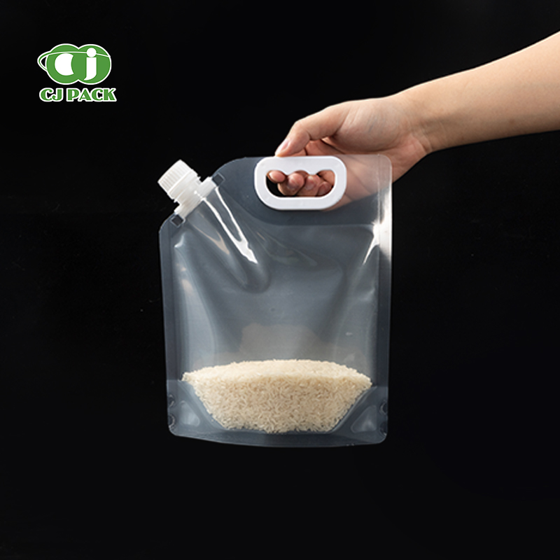 750ml & 1000ml Food Grade PE Stand up Spout Pouches for Liquid Water Juice Beer Packaging