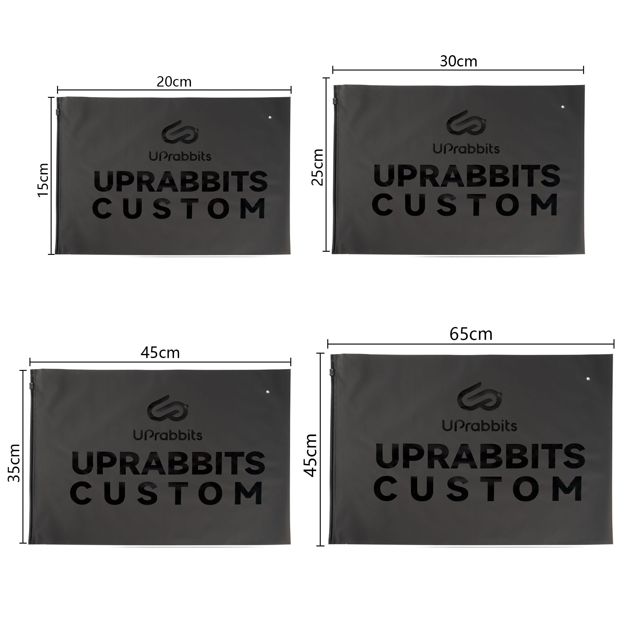 Biodegradable Eco-Friendly Custom Printing Plastic Packaging Black Zip Bag Frosted Zipper Lock Bag For Garment Clothing T-Shirt
