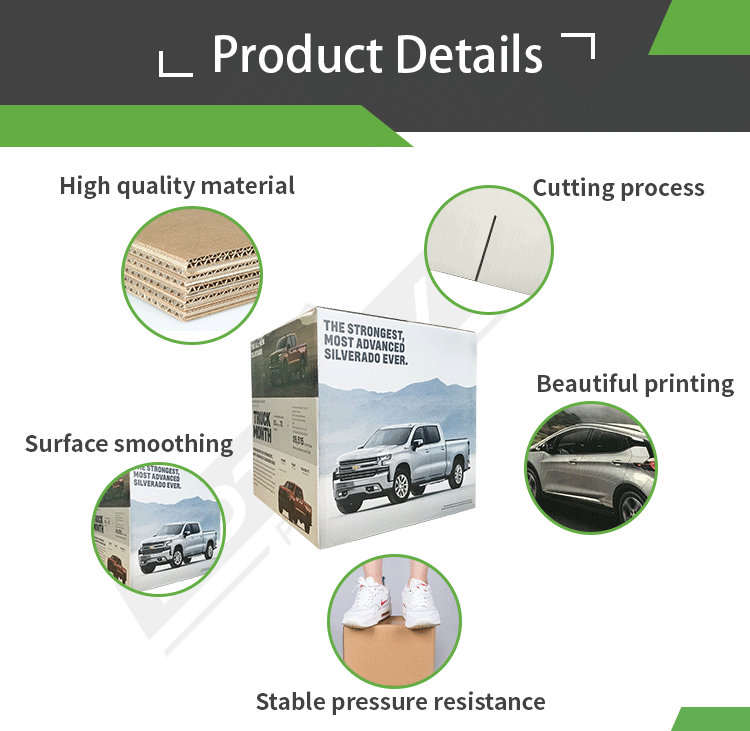 Eco-Friendly Brown Shipping Box - Recyclable Corrugated for Sustainable Packaging
