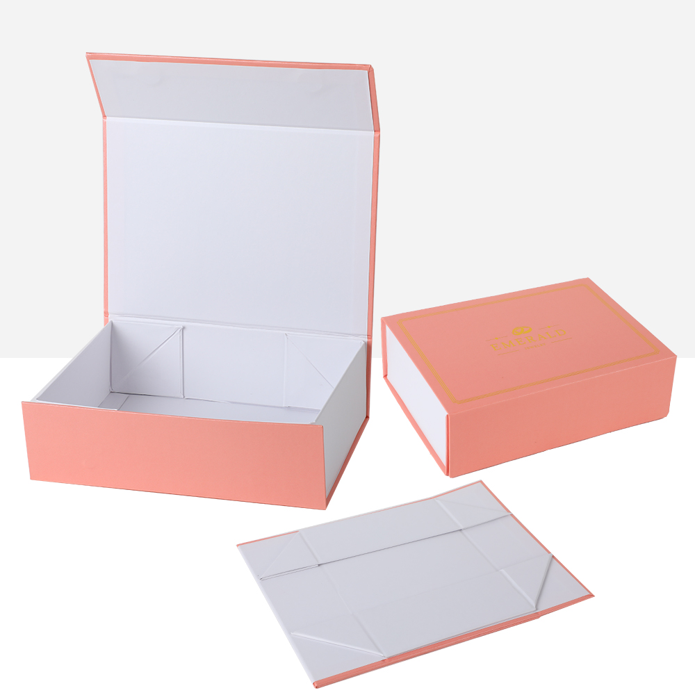 OPACK Luxury Custom Logo Printed Rigid Paper Box Flat Folding Foldable Magnetic Gift Packaging Cardboard Boxes
