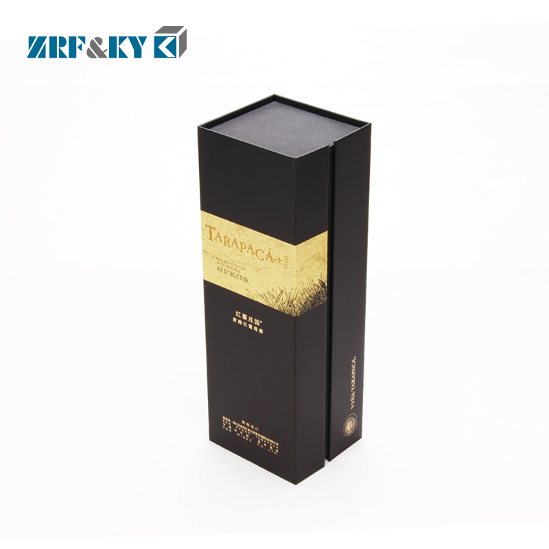 Golden Foil Glass Wine Packaging