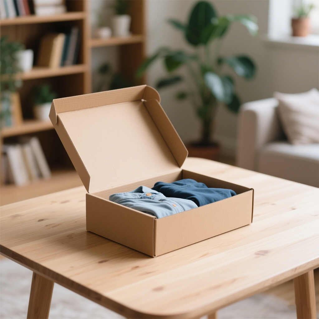 Eco-friendly Custom logo Corrugated Board Paper Boxes Packaging for Clothes Groceries Crafts Supermarkets Shops Packaging Boxes