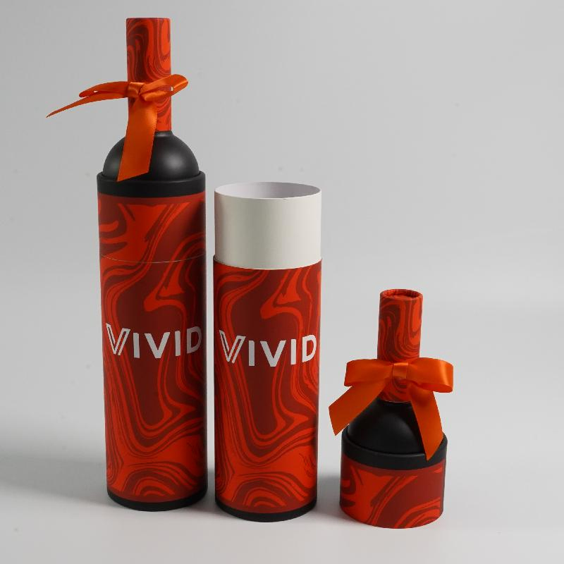 Wholesale Custom Tea Cans Red Wine Paper Tubes Kraft Paper Tubes Insulated Cups Cylindrical Packaging