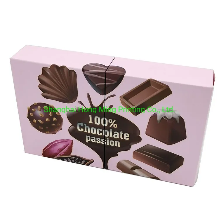 Luxury Packaging Custom Printed Chocolate Box with Plastic Tray Insert