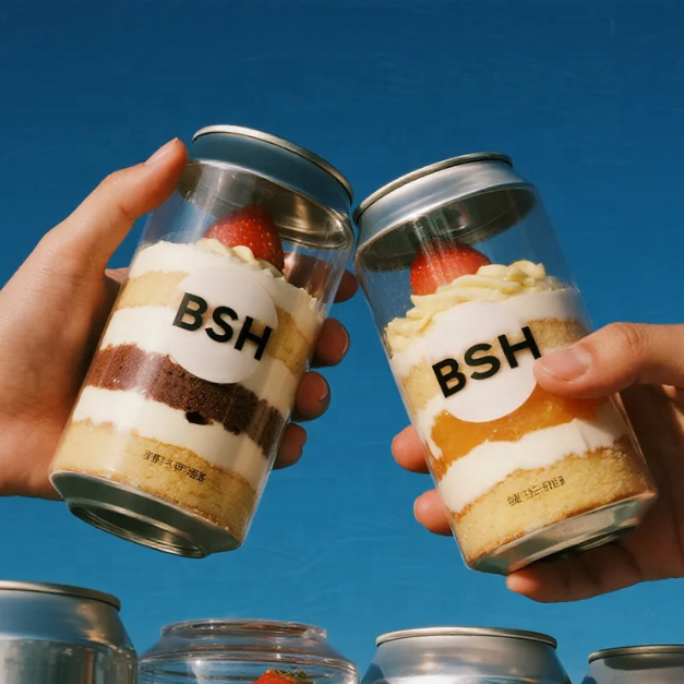2025 Hot Sale Drink Shop Can Beverage Cake Juice Soda Bottles Pet Plastic Cans