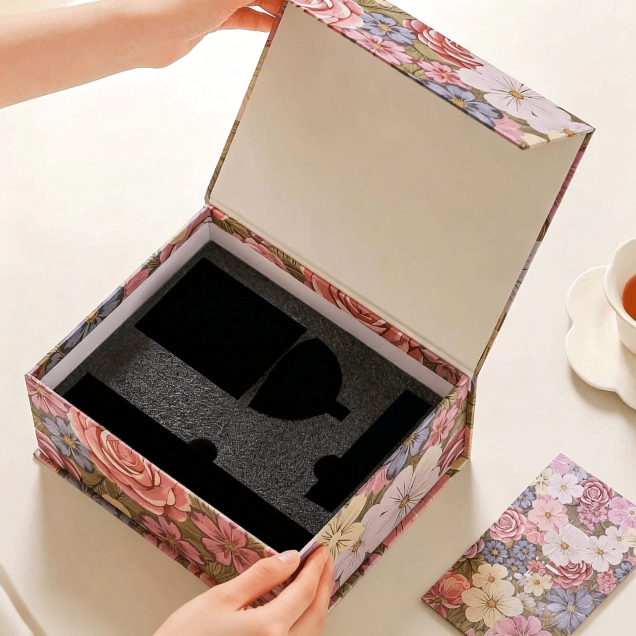 Recyclable Packaging Solid Rigid Cardboard Magnetic Book Shape Box Custom Logo Magnet Packaging Paper Gift Boxes for Set