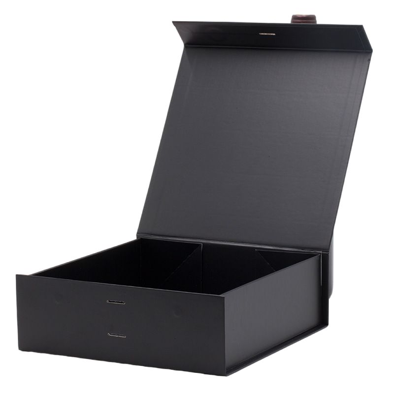 Free Design Custom Material Cardboard Luxury Packaging Folding Magnetic Gift Box With Ribbon