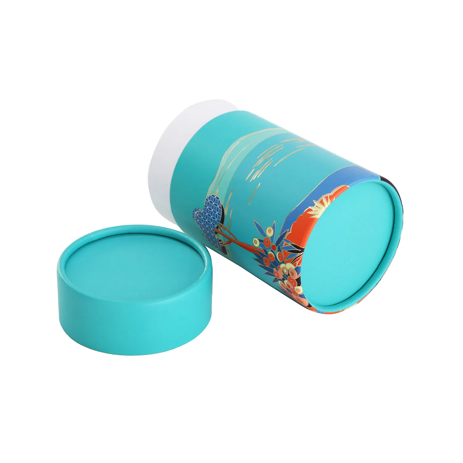 Recycled Custom Round Cylinder Box Paper Tube Packaging for Tea Wine Coffee Bean