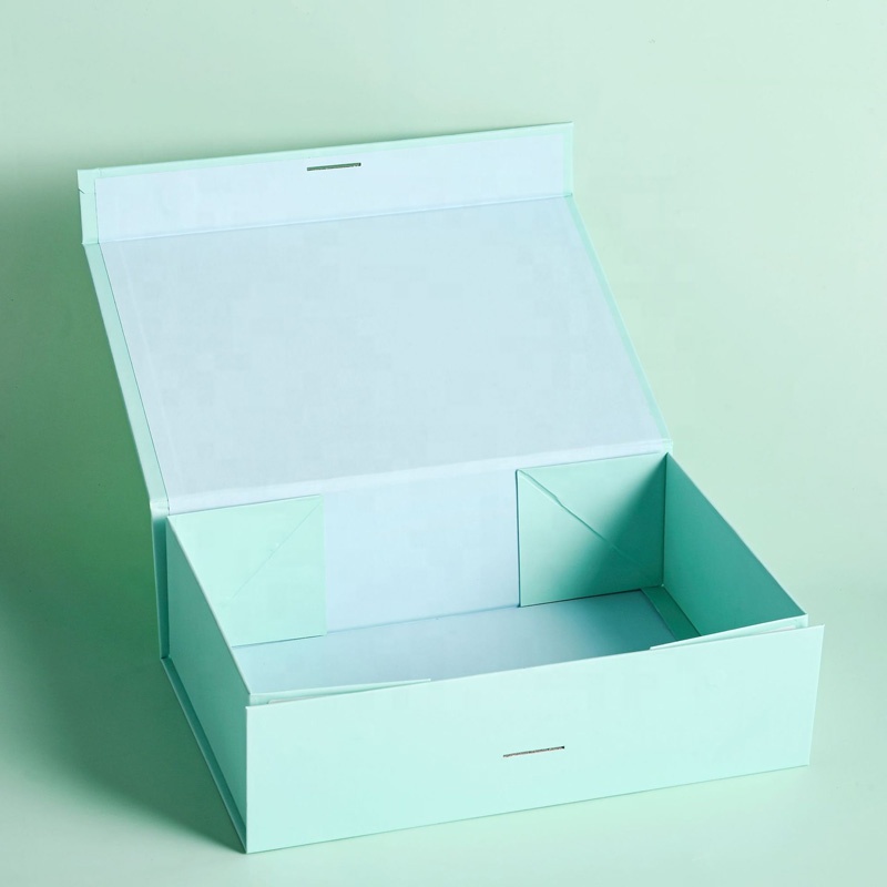 Wholesales Gift Packaging Box Magnet Foldable Clothes Paper Box with Ribbon Closure Custom Folding Storage Box